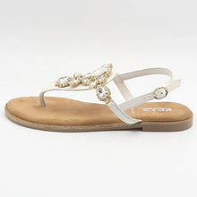 Carica l'immagine nel visualizzatore di Gallery, KEYS DONNA INFRADITO GIOIELLO BIANCO