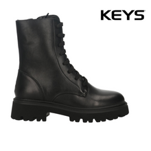 Carica l'immagine nel visualizzatore di Gallery, KEYS ANFIBIO LACCI NERO