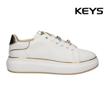 Cargar imagen en el visor de la galería, KEYS SNEAKER BIANCO / SILVER