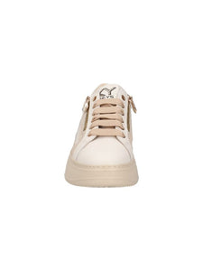 SNEAKER KEYS PELLE BIANCO /PINK