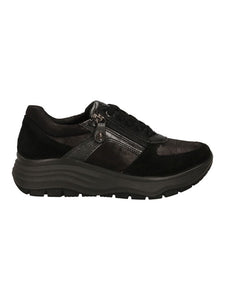 ENVAL SOFT DONNA SNEAKER PELLE NERO