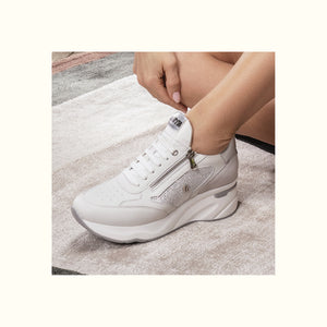 SNEAKER KEYS PELLE BIANCO