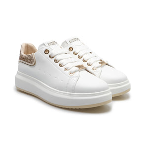 KEYS SNEAKER PELLE BIANCO