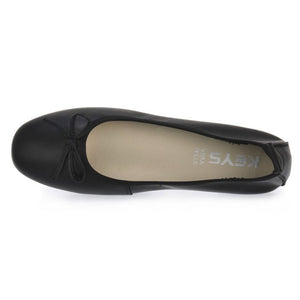 KEYS BALLERINA PELLE NERO