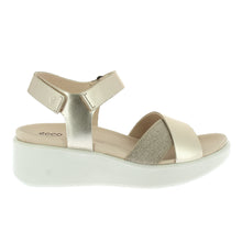Carica l'immagine nel visualizzatore di Gallery, ECCO Flowt Wedge LX Donna – Sandalo con Zeppa White Gold