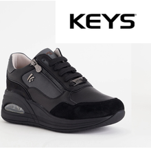 Carica l'immagine nel visualizzatore di Gallery, Sneaker Keys Donna Nero Suola Inserto Bolla