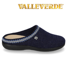 Carica l'immagine nel visualizzatore di Gallery, Valleverde ciabatta blu con plantare estraibile