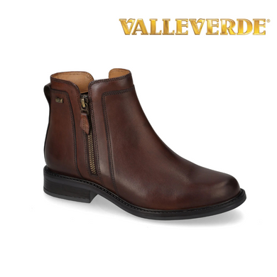 VALLEVERDE STIVALETTO NAPPA MARRONE