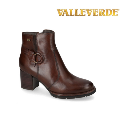 VALLEVERDE STIVALETTO VITELLO MARRONE