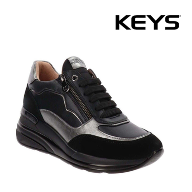 SNEAKER KEYS PELLE NERO