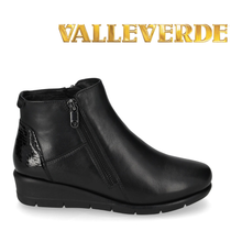 Load image into Gallery viewer, VALLEVERDE BLACK NAPPA ANKLE BOOT