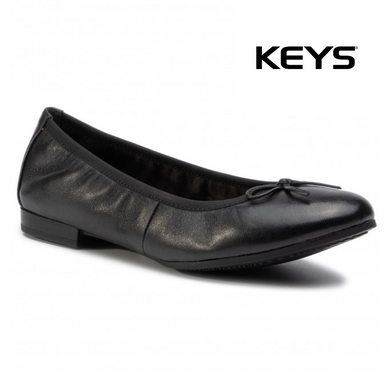 KEYS BALLERINA PELLE NERO