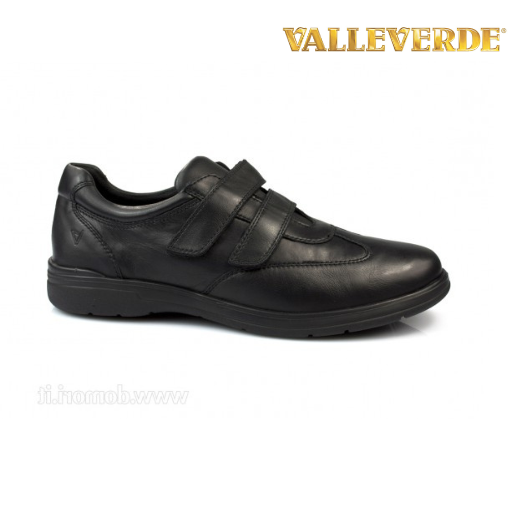 VALLEVERDE SCARPA PELLE NERO spedizione GRATIS IN