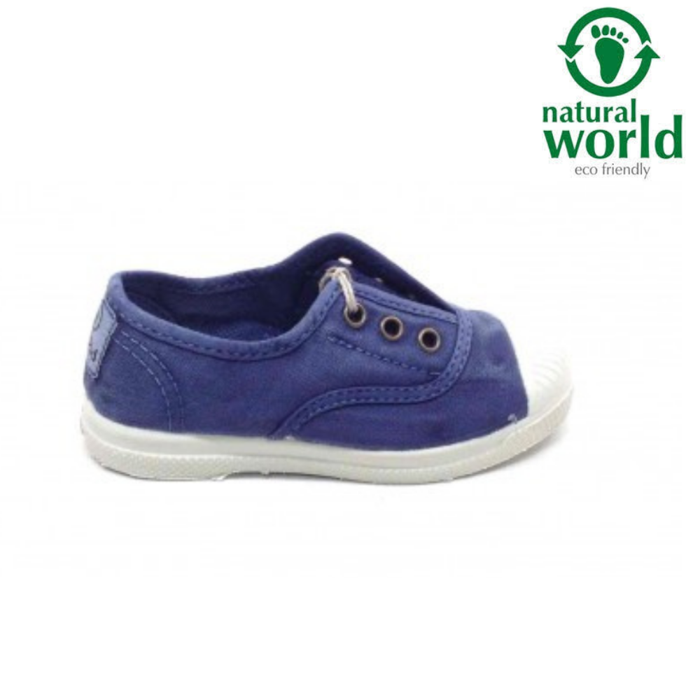 Scarpe Vegane Natural World Eco Yuta – Uomo, In Cotone Biologico E Gomma Naturale, Senza Cordini - copertina