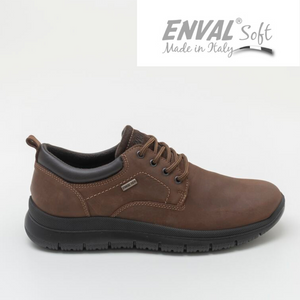 ENVAL SOFT UOMO SNEAKER NABUK MARRONE