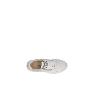 SNEAKER KEYS PELLE BIANCO / SILVER