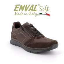 Carica l&#39;immagine nel visualizzatore di Gallery, ENVAL SOFT UOMO SNEAKER CAMOSCIO MARRONE