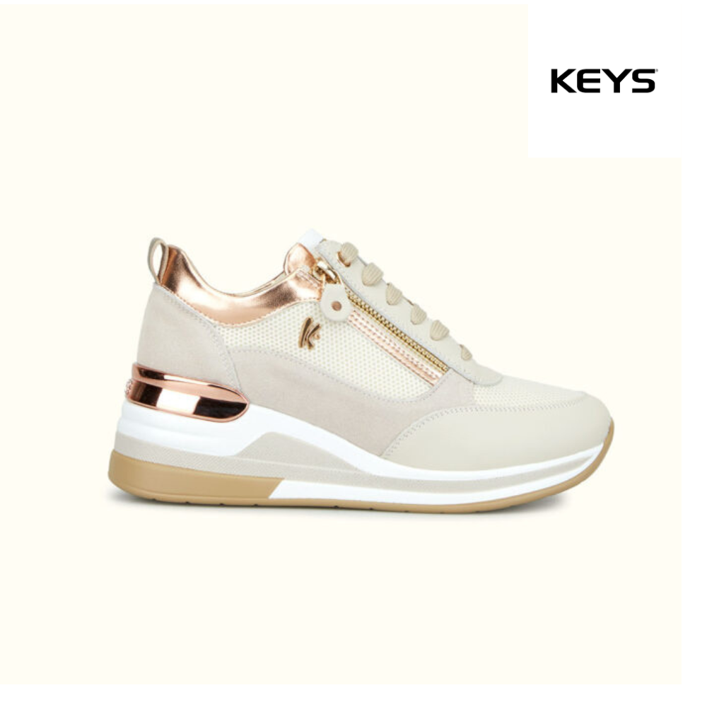 KEYS SNEAKER PELLE Beige ART. K7622B scopri a MIlano e online. Le Scarpe di Campagna
